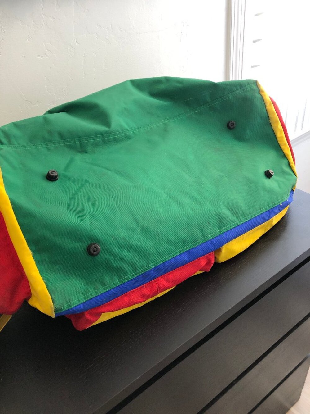90s Vintage United Colors of Benetton Duffel Bag, Carry on Travel Bag - Picture 12 of 16